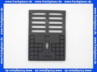 ACO Junior Deckelrost 255 x 185 mm K1.L 15 Gusseisen asphaltiert 60110020 zu Junior Bodeneinlauf