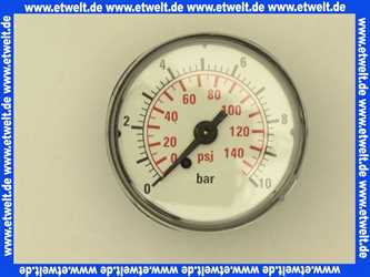 00ID3266 Grundfos Manometer 1/4 für Hydrojet JP 5 und JP 6