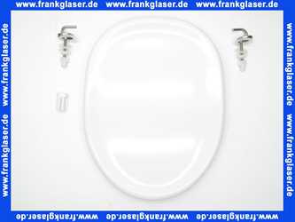 K700701 Ideal Standard WC-Sitz Isabella mit Deckel in Weiß komplett mit Edelstahlscharnieren und Puffern