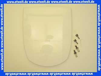 573620 Keramag Klosettsitz Vitelle mit Deckel Scharniere verchromt, weiss