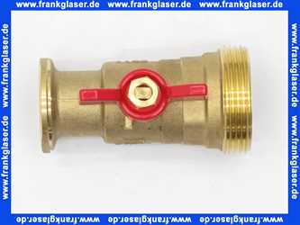 618554 Meibes Pumpenkugelhahn 1 MS-ROH 1 AG, Flansch 44,5 mm