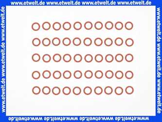 O-Ring Dichtung Dichtring 18,00x3,00 mm Silikon 70°Shore rot (50 Stück)