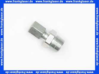 Oventrop ger. Einschraubver. Ofix-Oil R3/8 x6mm, Stahl verz.mit Ms-Schneidring 2083060