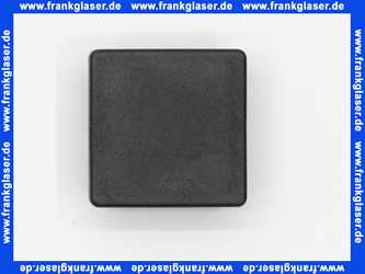 Stopfen mit Lamellen für Quadratrohre 40x40 mm Polyethylen schwarz Wandstärke Rohr 1,5-2 mm Einsteckhöhe 14,0 mm Kopf 5 mm stark