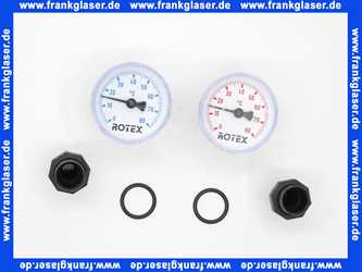 Rotex Thermometer-Set 0-80 für Verteiler Fußbodenheizung 5005225