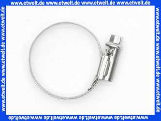 Schlauchklemme Spannbereich 25-40 mm Bandbreite 9 mm Schlauchschelle 25-40/9 W2 nach DIN 3017 mit Schneckengewinde