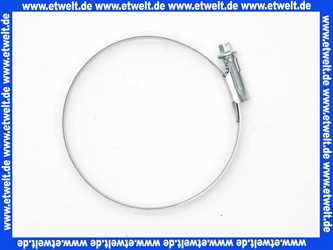 NORMACLAMP TORRO Schlauchklemme Spannbereich 80-100 mm Bandbreite 12 mm Schlauchschelle 80-100/12 W1 aus verzinktem Stahl nach DIN 3017 mit Schneckengewinde