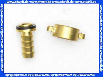 Schlauchverschraubung Messing Verschraubung G1/2 Überwurf -10mm Schlauchstutzen mit Dichtung