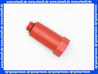 Baustopfen Stopfen PVC G1/2 Zoll rot Abdrückstopfen Prüfstopfen