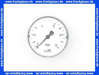 001108000 SYR Sasserath Manometer 174 0-10 bar für alle SYR Druckminderer