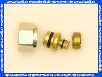 495428  Viega Verschraubung 1019.1 in 16mm Rotguss matt-vernickelt