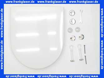 9966S1 Villeroy & Boch WC-Sitz Subway mit Deckel weiß und Softclosescharnier Verchromt