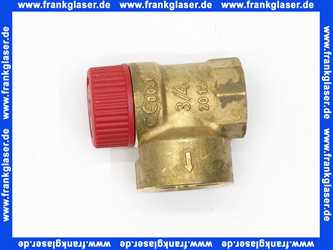 40900006787 Weishaupt Sicherheitsventil 3bar DN20 Rp 3/4 x Rp 1