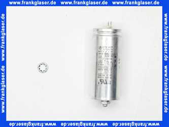 713481 Weishaupt Kondensator-Set 30,0 uF 280V Anschlussfahnen 2,8, mit Kappe