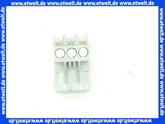 716284 Weishaupt Stecker 230V 3-polig silbergrau Rast 5 K08 PA6 V2