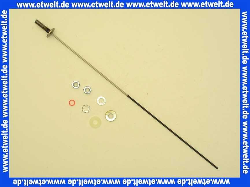 Bosch Inert-Anode 400mm lg mit Gewindestift M8 3868346