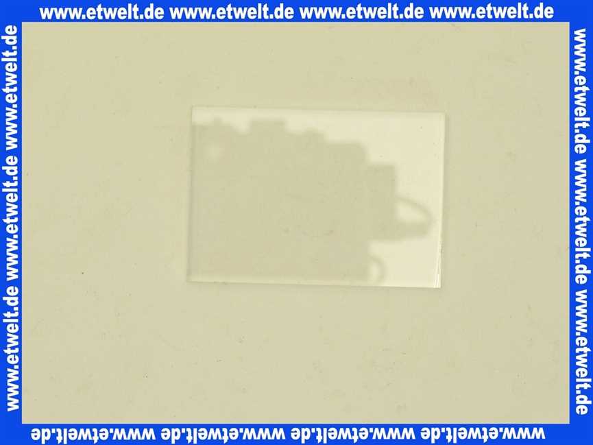 5438425 Buderus Glasscheibe Schauloch Tempax 52x36x3,5mm