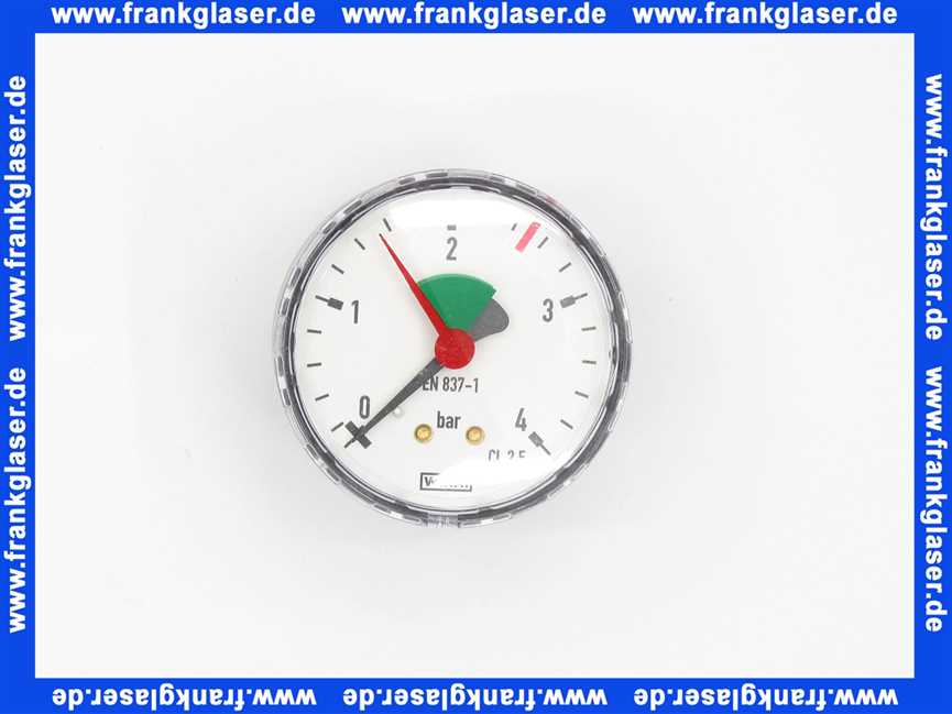 781575 Buderus Druckmessgerät Manometer DIN16063 55ER 6316 G1/4B