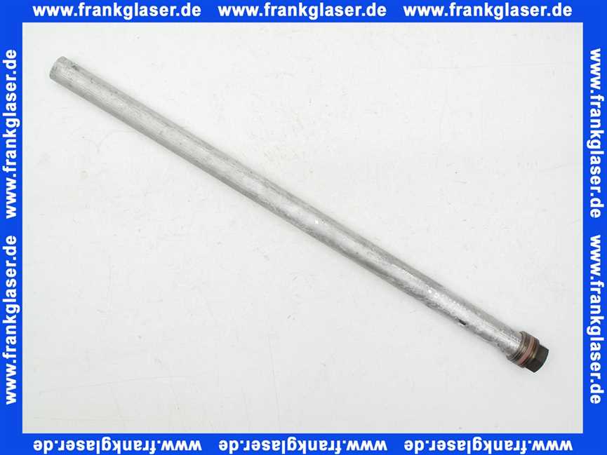 Cosmo Anode D22x800mm 3/4 Zoll Opferanode Magnesiumanode Schutzanode Opferanode Anode unisoliert für Typ ET 250