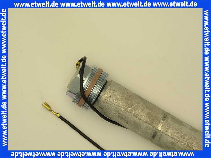 5455500 Cosmo Cell Anode Opferanode Magnesiumanode Schutzanoden 1 1/4 Zoll 33mm x530mm für CCES 800-1000