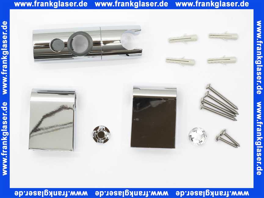 Damixa Rutscher Brausehalter und Befestigungsset zu Brausestange 23923.00