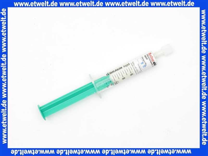 Wärmeleitpaste 20g/10ml pastös-synth. Flüssigkeit, weißgrau, in Verbindung mit Metalloxydpulver -silikonfrei-