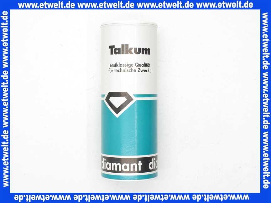 Talkum Diamant® Streudose 450 g, 60764, gute Gleiteigenschaften, zur Gummipflege, Festschmierstoff