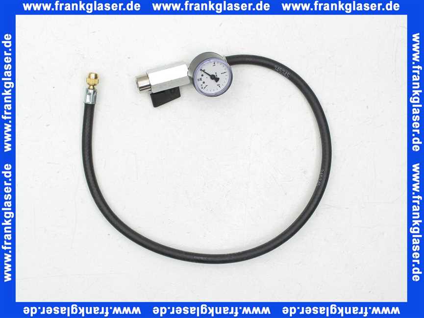 Adapter mit Manometer 0-4bar und Absperreinrichtung für Gefäßfüller (400ml)