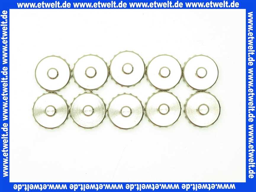 Kappe Deckel 3/4  mit Dichtung zu Füll- und Entleerungshahn 10 Stück