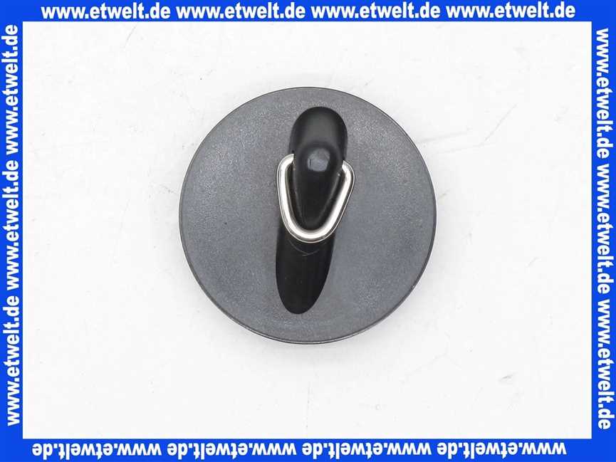 ASW 800082 Stedo® Ventil-Stopfen PVC schwarz 38,5 mm