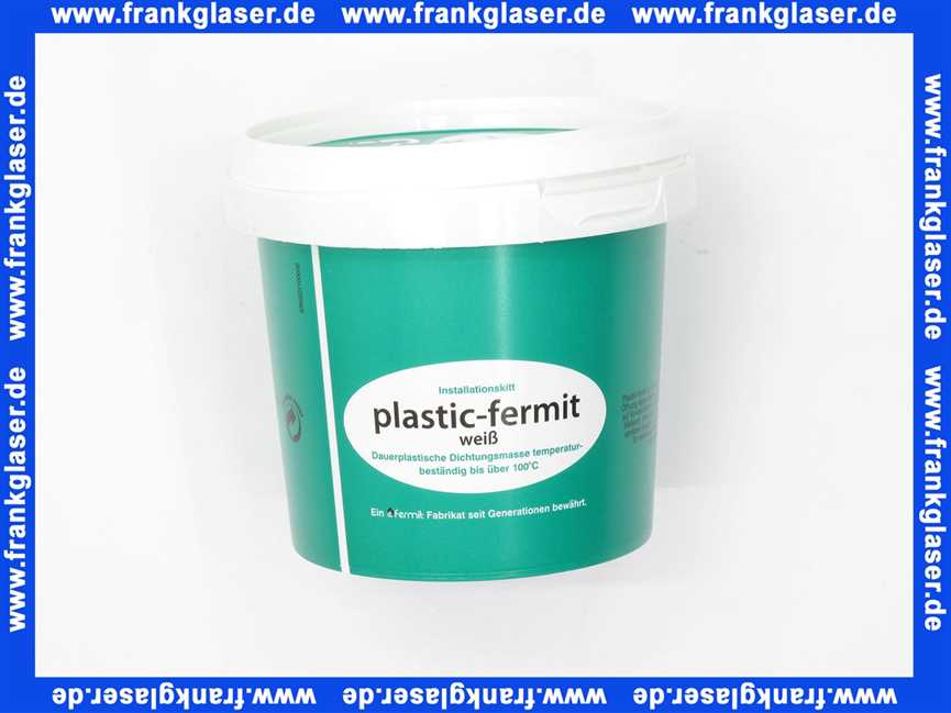 Dichtmasse Dichtungskitt Plastik Fermit Dose 500 Gramm