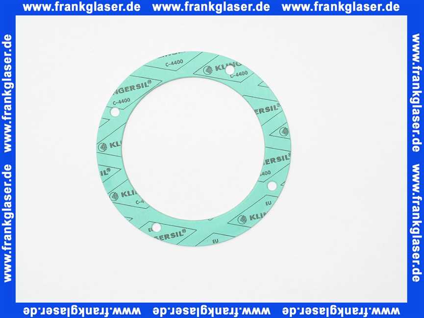 Dichtungsring 112x152x2 mm, 4 Loch a 7 mm Dm, LKD 136 mm, KlingerSil C-4400, BAM geprüft, DIN-DVGW, DIN-DVGW W270, DVGW VP 401, Elastomerleitlinienfreigabe, ÖVGW, TA-Luft, Fire-Safe gem. DIN EN ISO 10497