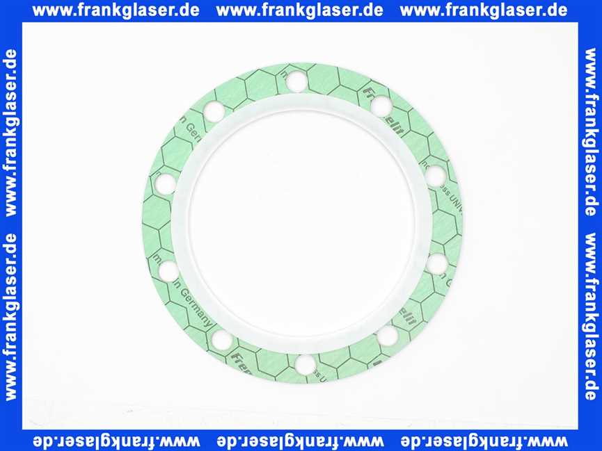 Dichtungsring 151x204x2 mm, 10 Loch a 14 mm Dm, LKD 180 mm, KlingerSil C-4400, PTFE-Y-Hülle 144x166 mm 0,5 mm Blattstärke, BAM geprüft, DIN-DVGW, DIN-DVGW W270, DVGW VP 401, Elastomerleitlinienfreigabe, ÖVGW, TA-Luft, Fire-Safe gem. DIN EN ISO 10497