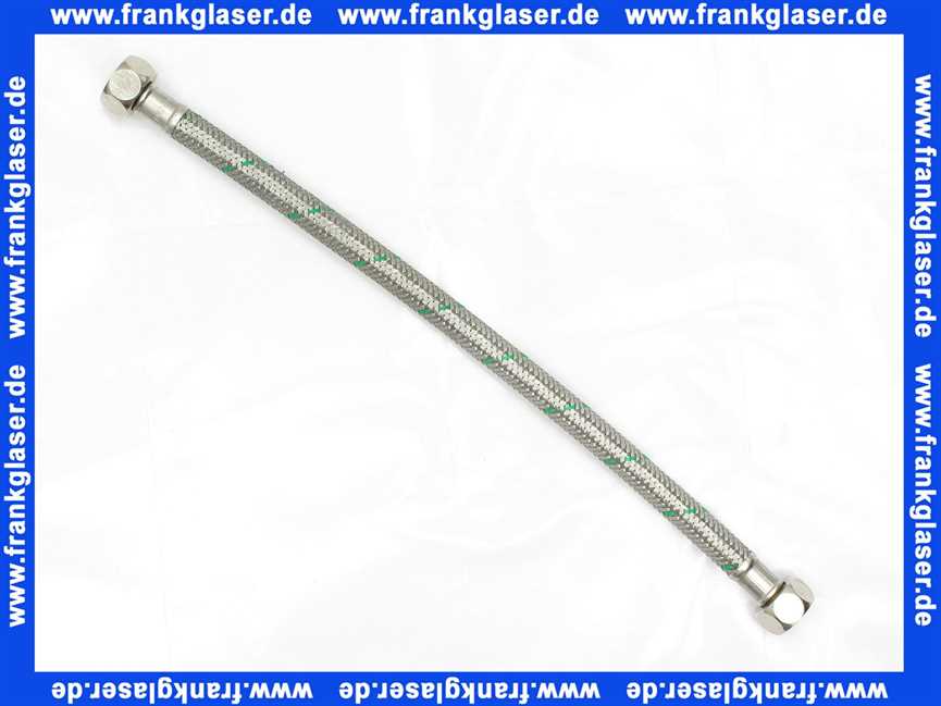 240069001 Geberit Panzerschlauch DN8, 2 Mutter 3/8 Länge 28,5 cm