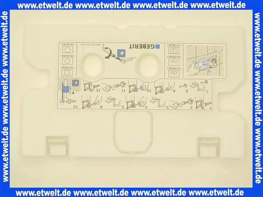 24134300 Geberit Schutzplatte Duo UP100