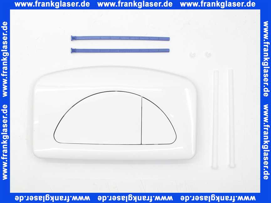 412811 Hamberger Betätigungsplatte Drückerplatte weiss für UP Spülkasten