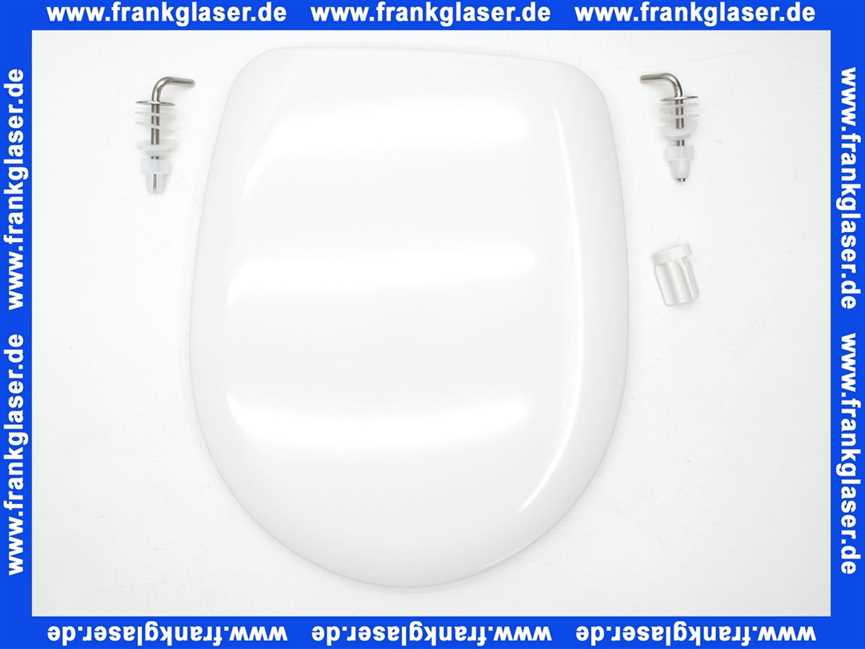 511565 Hamberger WC-Sitz Samoa mit Deckel mit Edelstahl Scharnieren und Puffern weiss