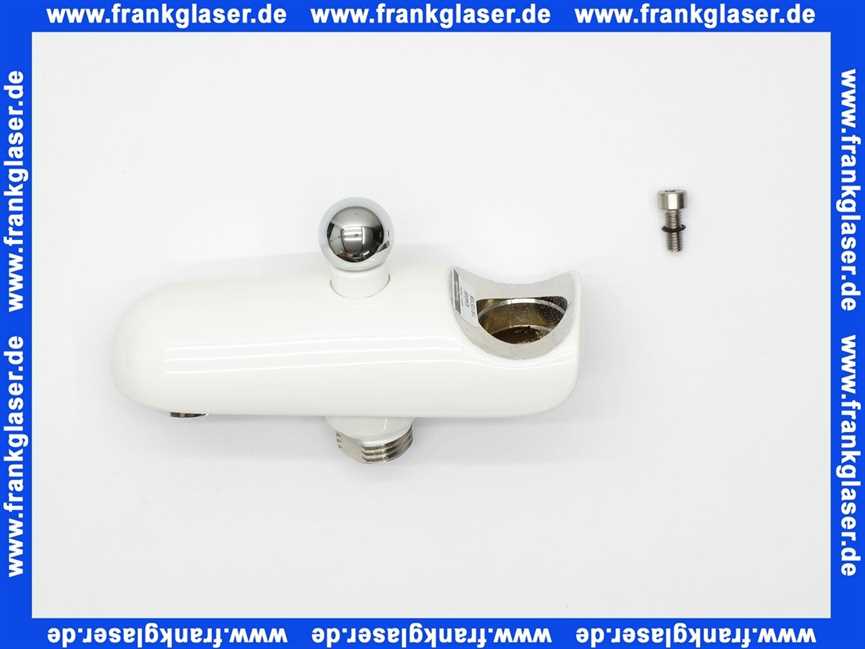 9244045 Hans Grohe Auslauf weiss/chrom mit Brauseumschaltung für Badebatterie