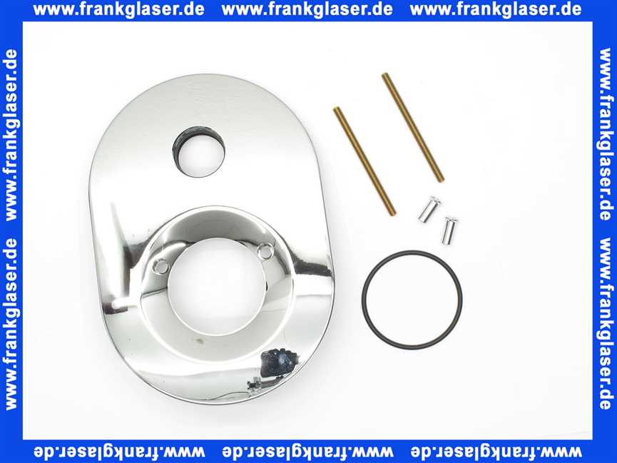 94270 Hans Grohe Rosette verchromt für UP-Badebatterie 06/87