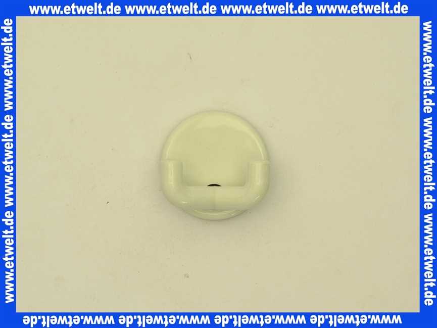 Handtuchhaken Hewi doppelt 31mm Doppelhaken der Serie 801 - Doppelhaken mit Befestigungsrosette 40mm weiss