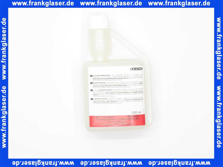 6923 Hoesch Desinfektionsmittel für Whirlwannen 500 ml