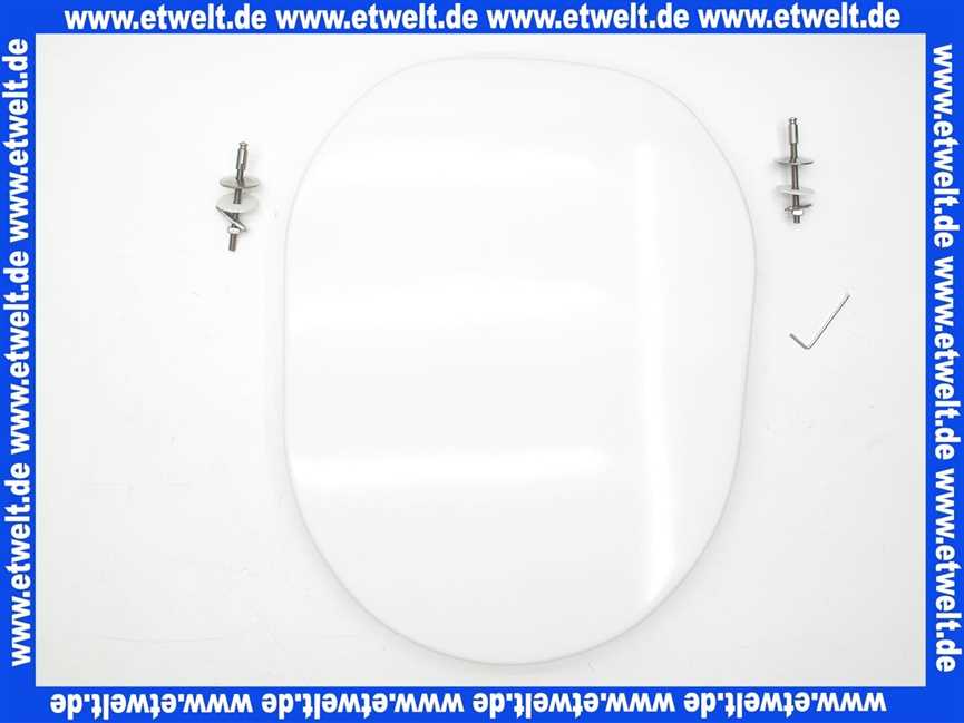 K704701 Ideal Standard Tonic WC-Sitz weiss komplett mit Scharniersatz und Puffern