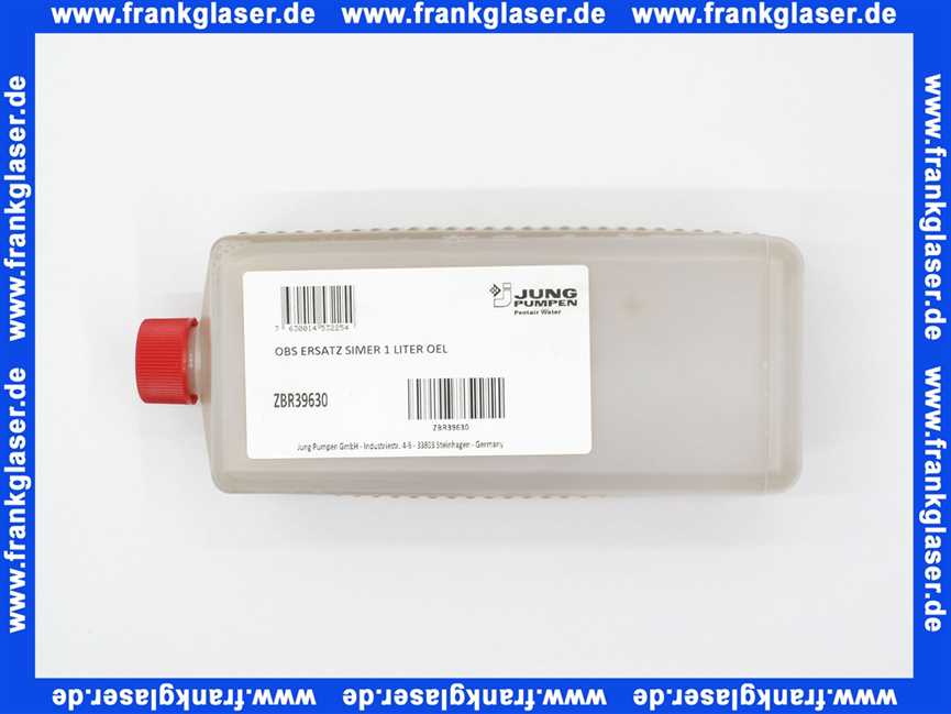 Jung Ersatz SIMER 1 LITER OEL ZBR39630