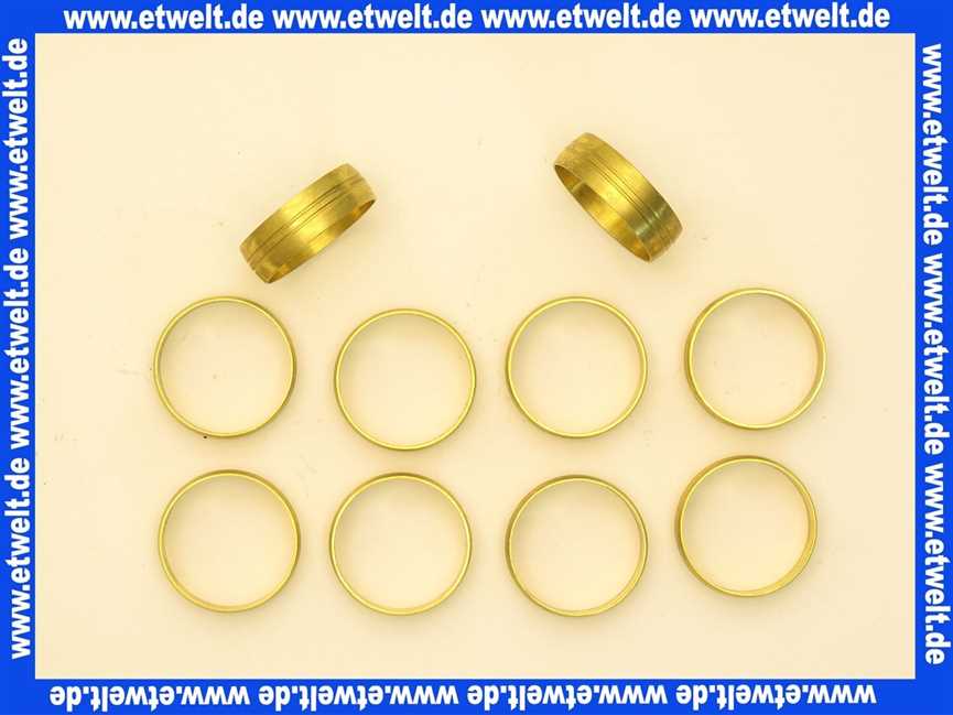 7098526 Junkers Schneidring Dichtung D28 Messing Set a 10 Stück