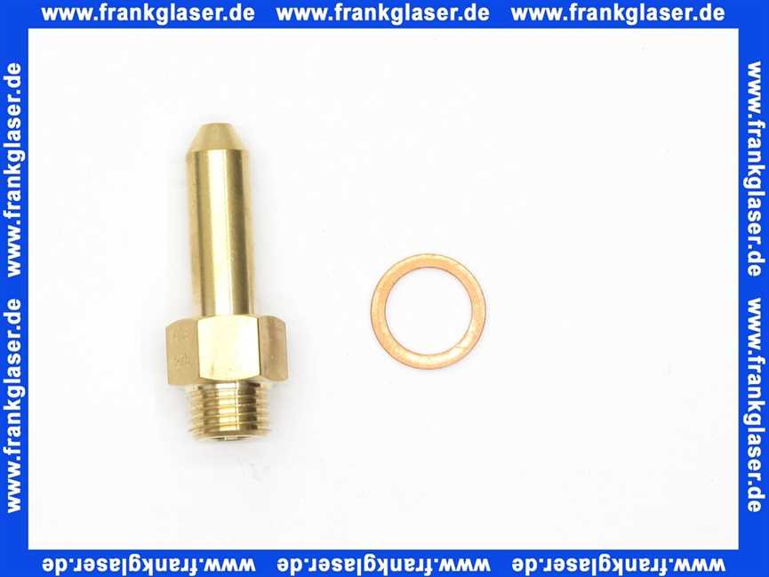 8718584791 Junkers Hauptgasdüse 2,70 Bohrung SW16 L:48 mm