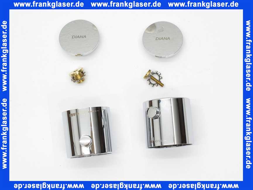 7489605 Kludi Griffset Chrom für AP-Thermostat Diana