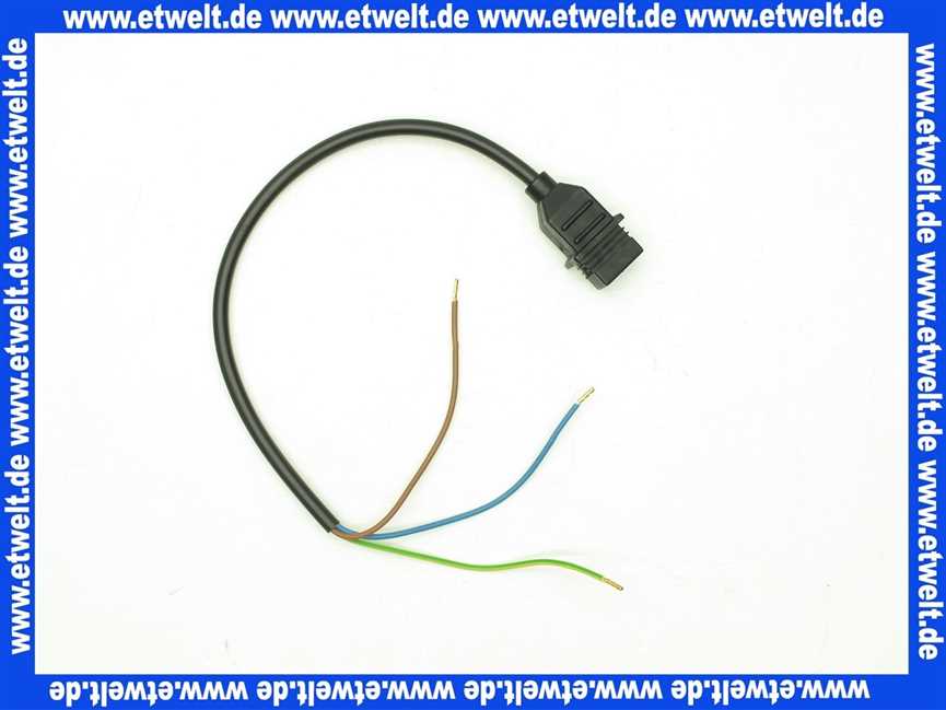 613583 Körting Steuerleitung 3 x 0,5 SW 360lang mit Stecker