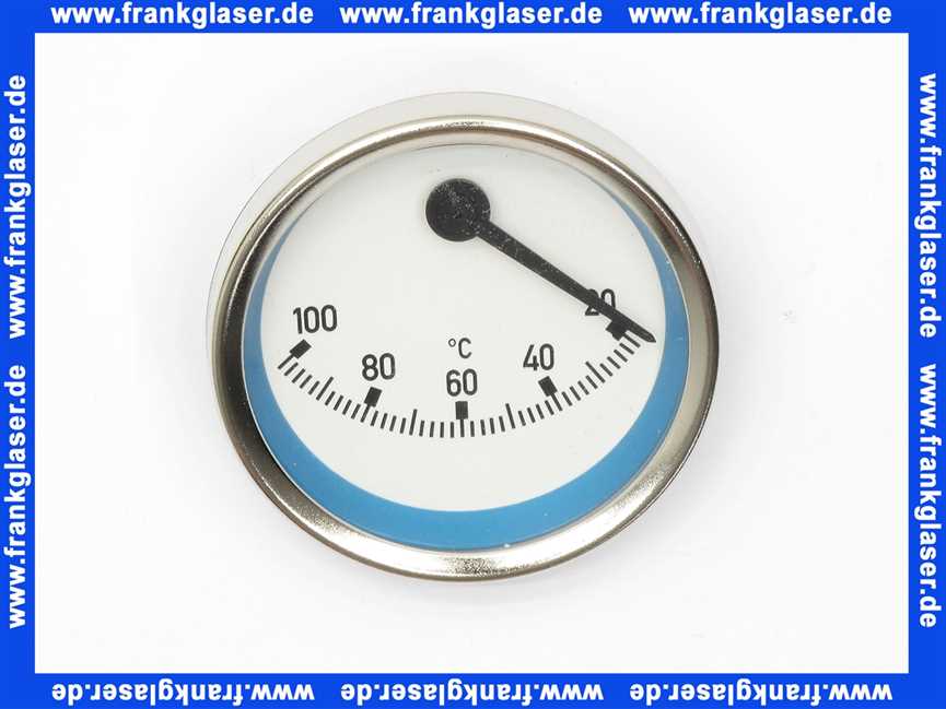 58071.06 Meibes Thermometer blau, exzentrischer Anschluß