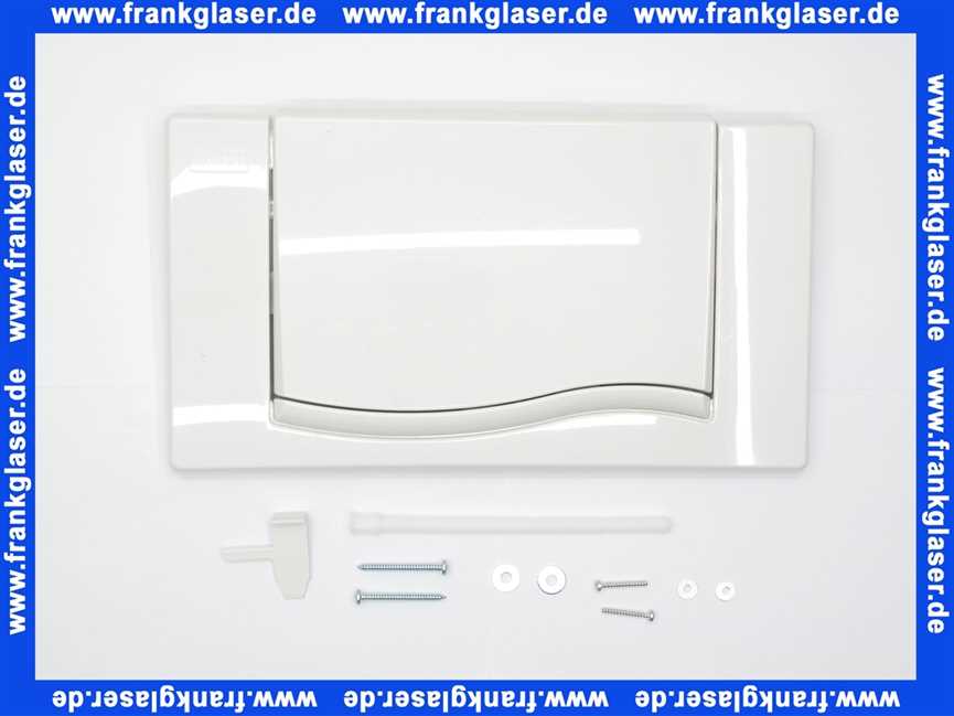 420301 Mepa® Wave Betätigungsplatte Kst.Start/Stopp Sanicontr.Spk.6l weiss