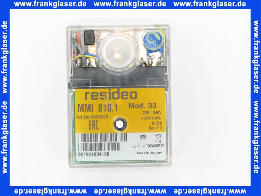 95.95249-0017 MHG MAN Gasfeuerungsautomat MMI 810 Modell 33, Satronic